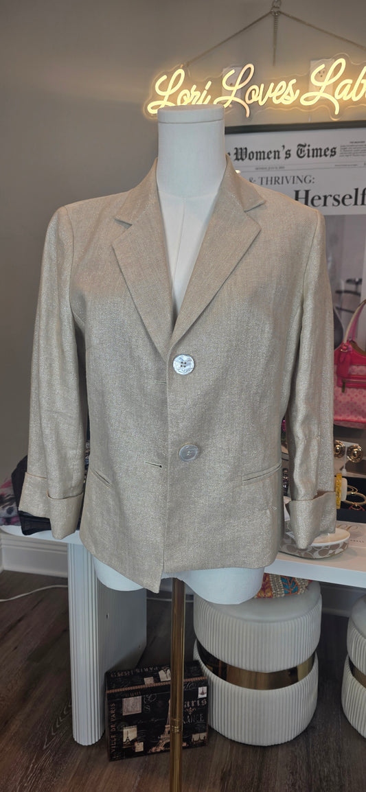 Talbots metallic blazer