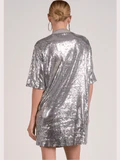 Elan Silver Disco Dress