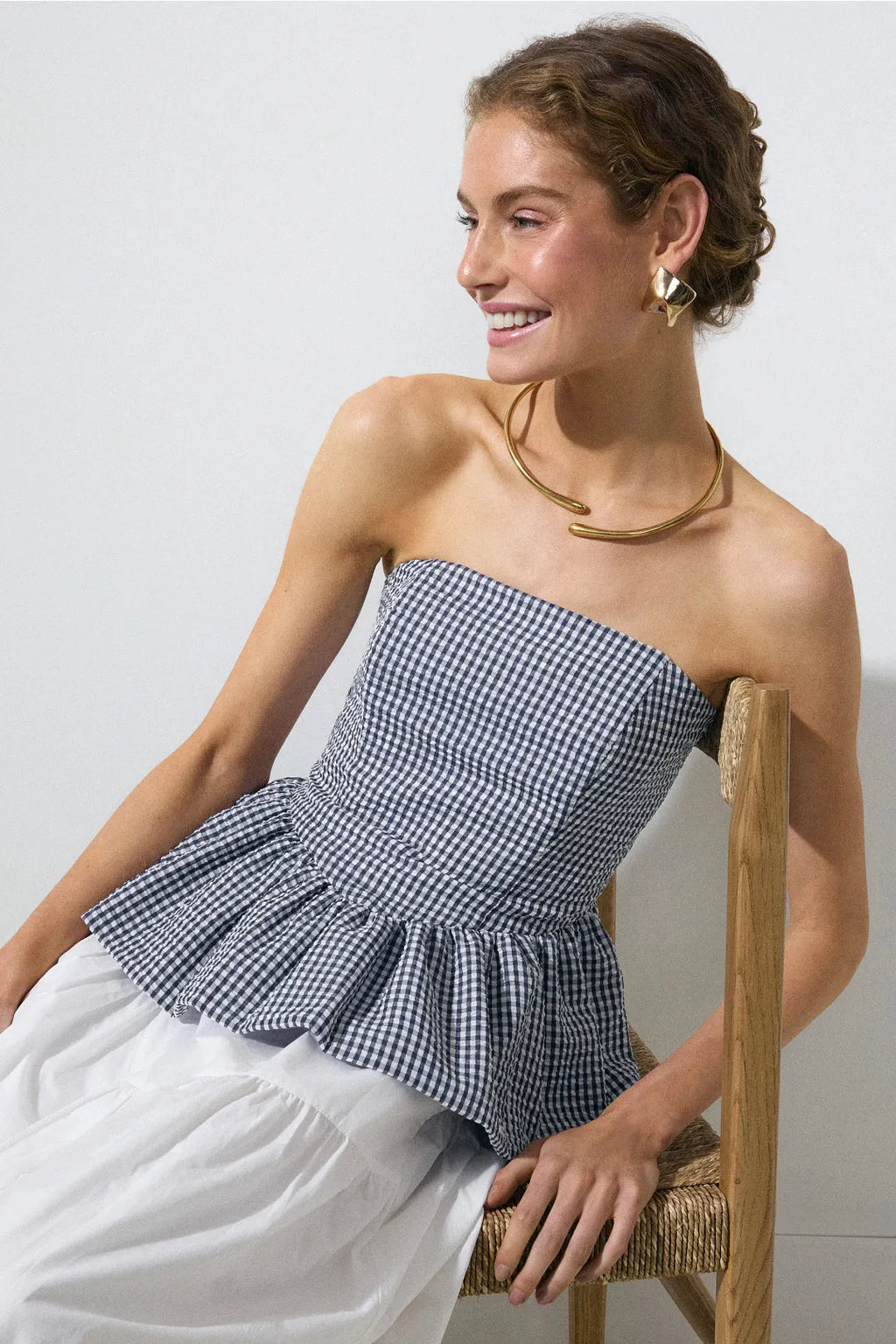 GINGHAM PLENUM TOP