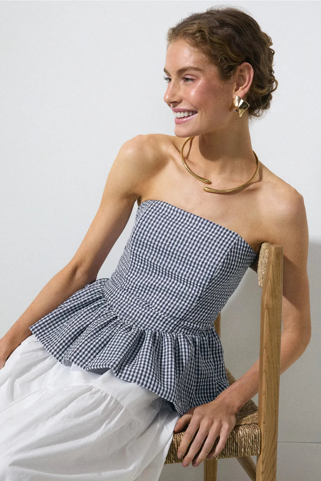 GINGHAM PLENUM TOP