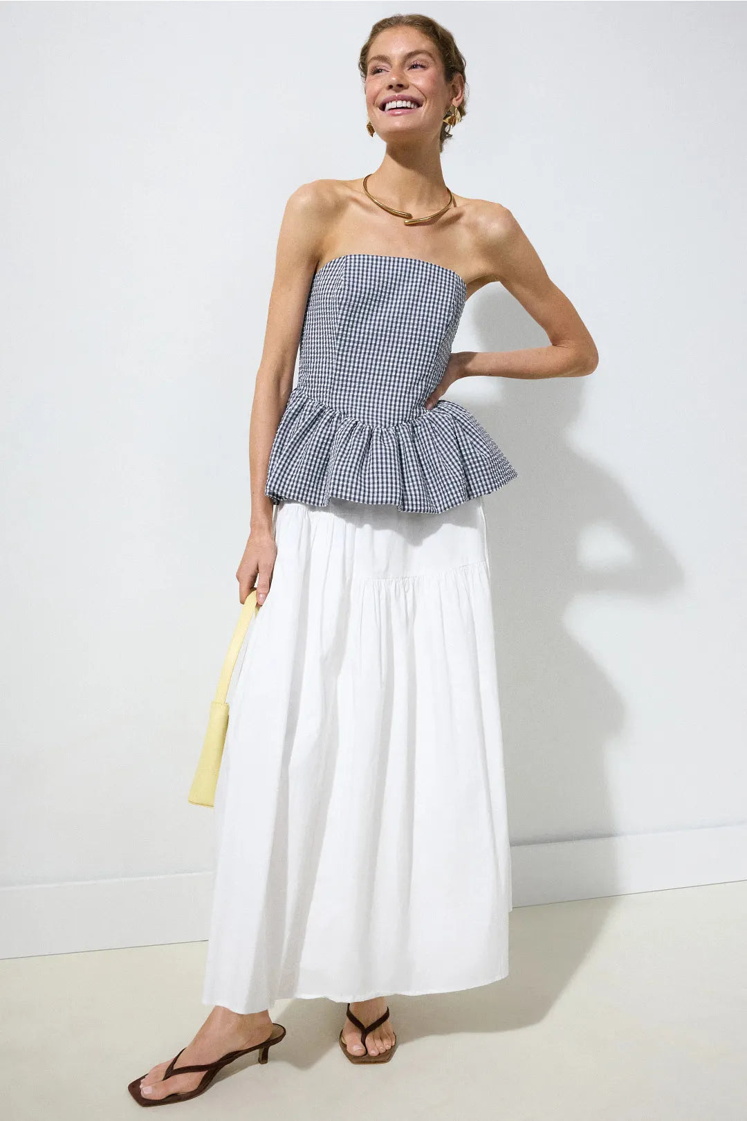 GINGHAM PLENUM TOP