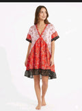 Boho oversized babydoll dress