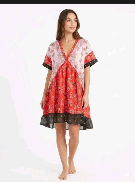 Boho oversized babydoll dress