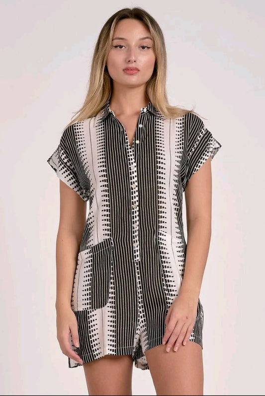 Geometric Romper