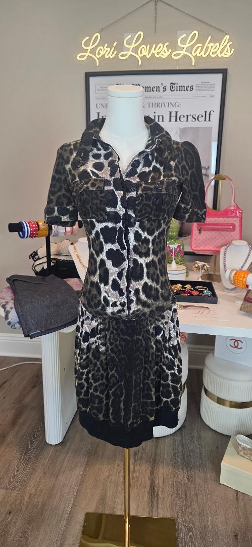 VINTAGE YSL LEOPARD DRESS