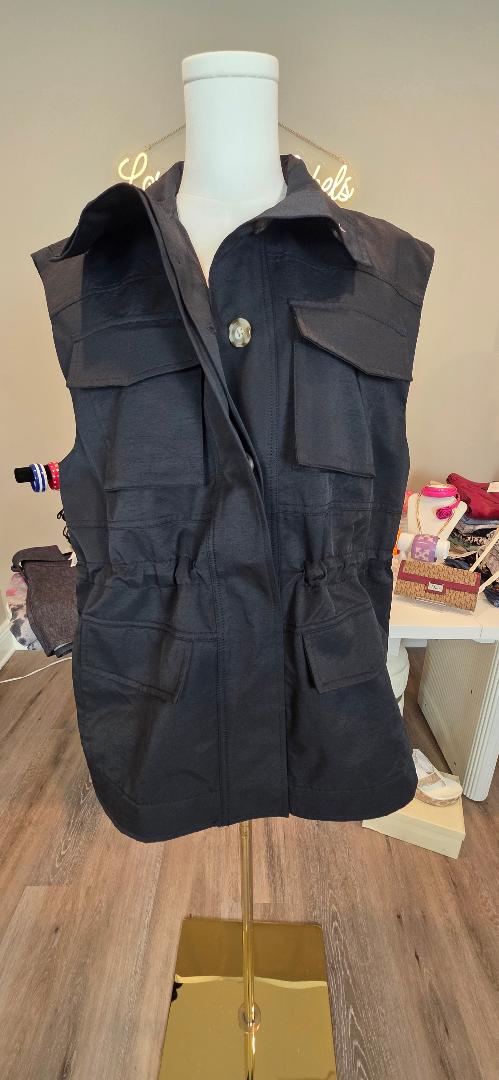 Black Cinch Vest