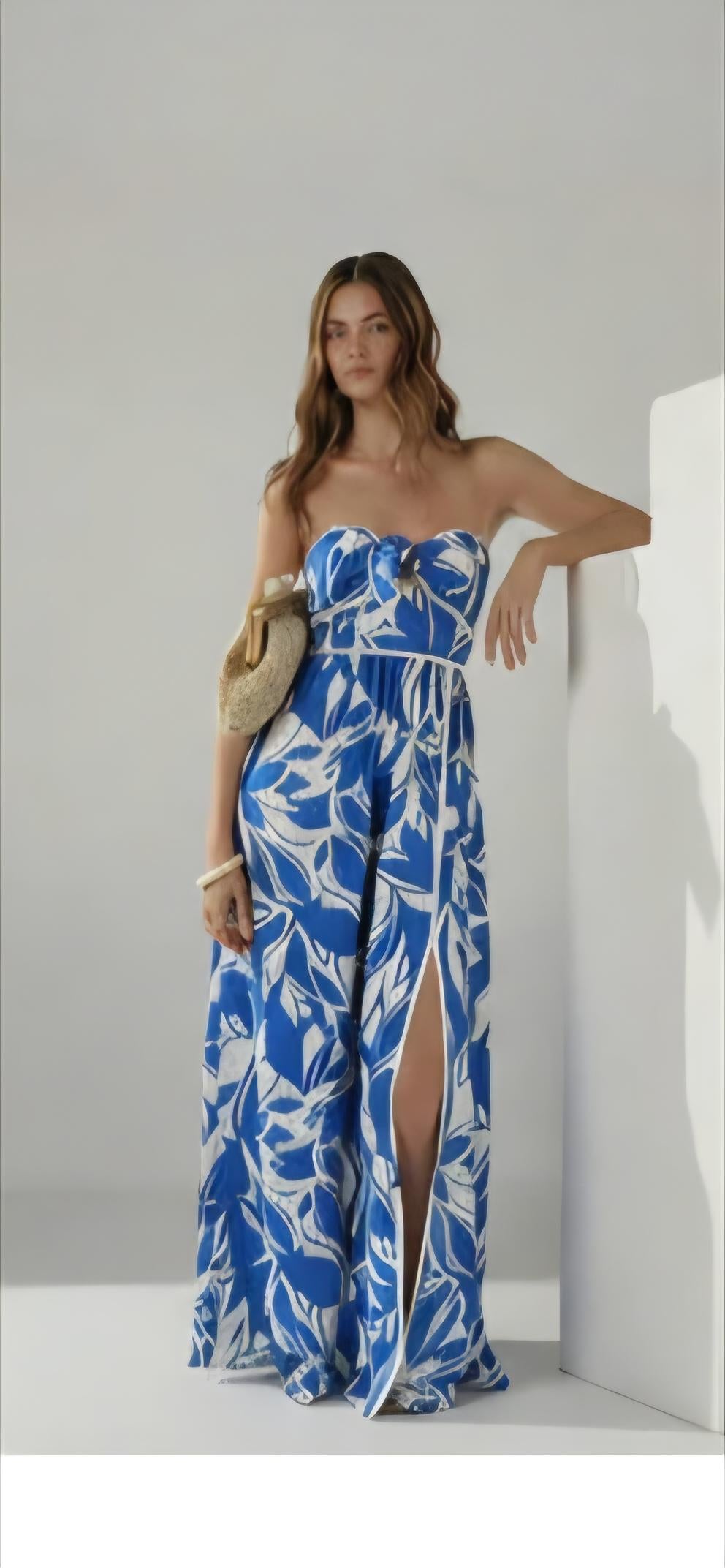 MYKONOS STRAPLESS MAXI DRESS