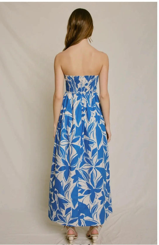 MYKONOS STRAPLESS MAXI DRESS