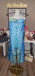 Elan Blue Bali Print Wide Leg Pants