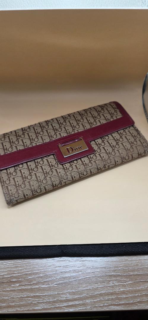 Christian Dior Trotter Canvas Flap Continental Wallet-PRE-LOVED GOOD CONDITION