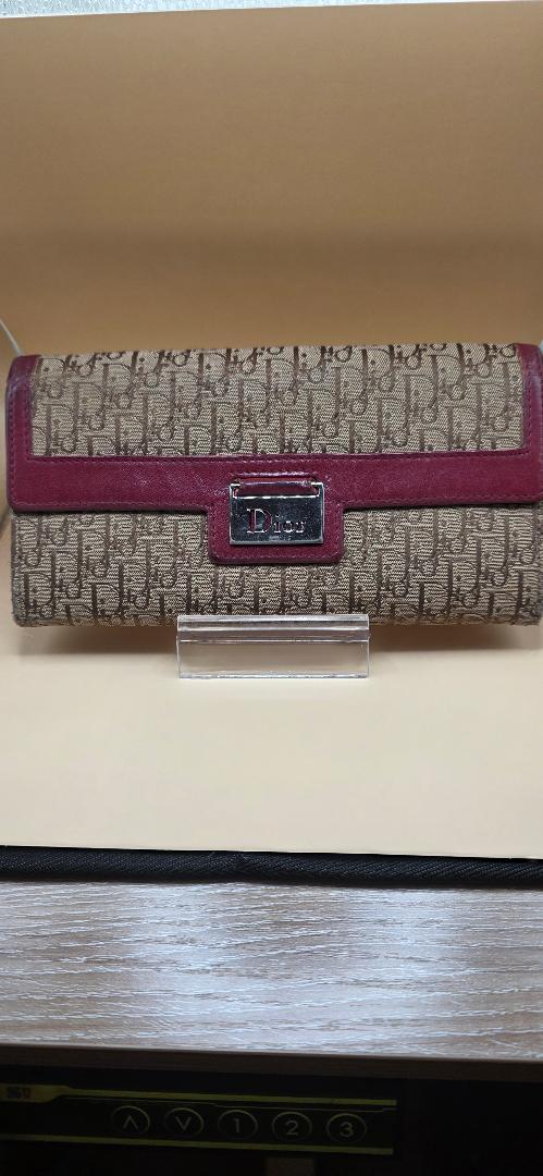 Christian Dior Trotter Canvas Flap Continental Wallet-PRE-LOVED GOOD CONDITION