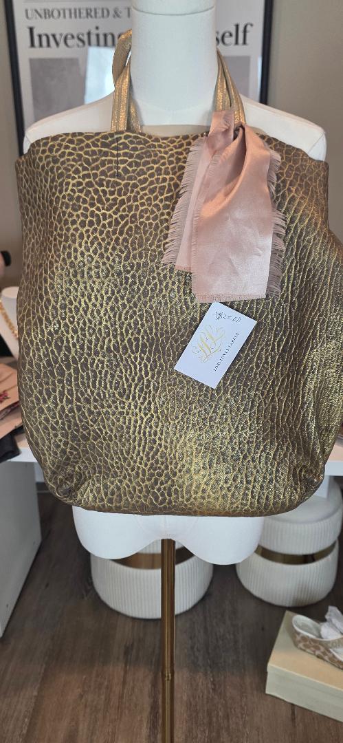 Giraffe Skin preloved tote bag
