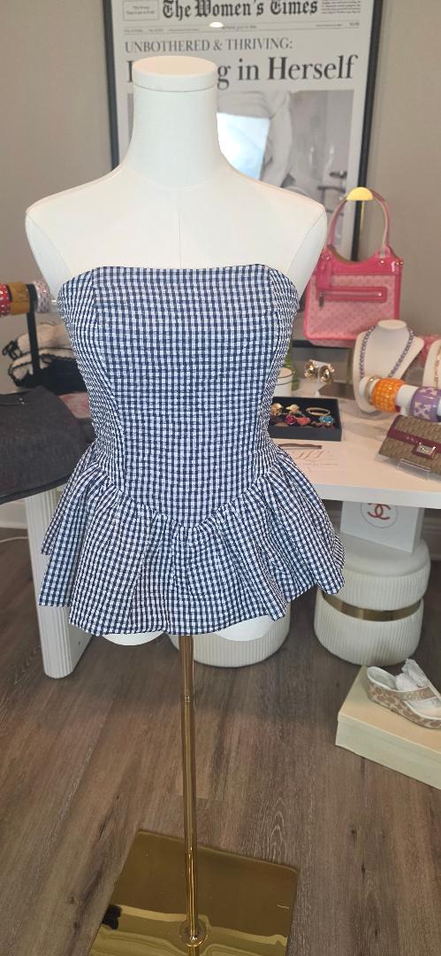 GINGHAM PLENUM TOP