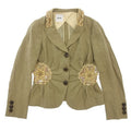 Vintage Moschino Cheap and Chic olive/khaki linen blazer