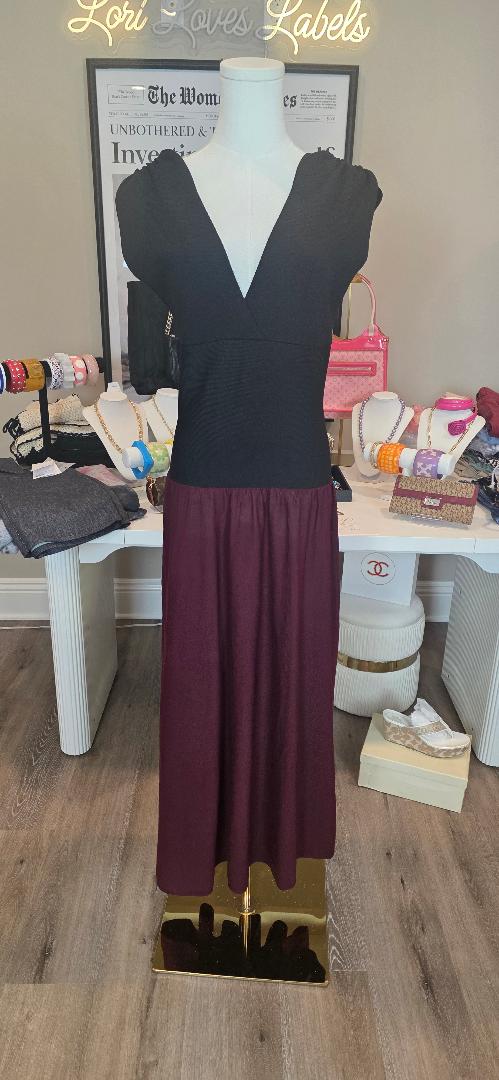 Elan maxi dress with corset detail