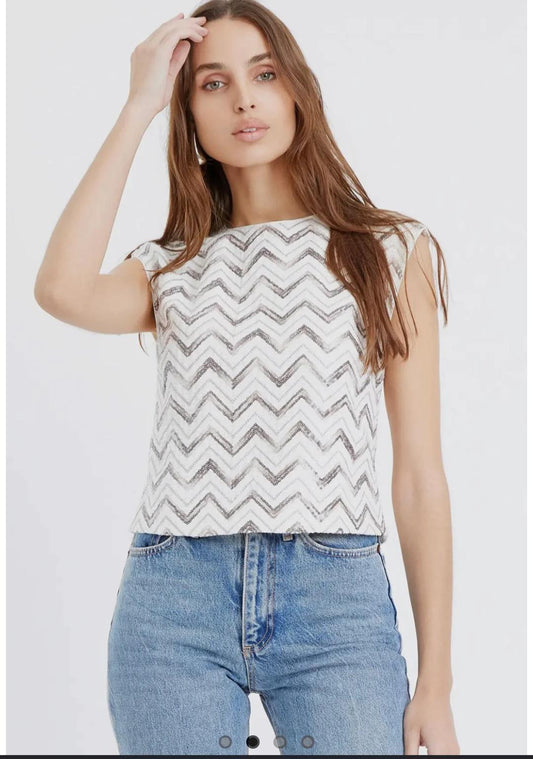 TOLEDO SEQUINS TOP