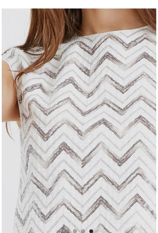 TOLEDO SEQUINS TOP