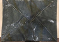 Zac Posen crinkled patent leather envelope clutch bag