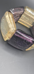 Vintage stretch foil bracelet