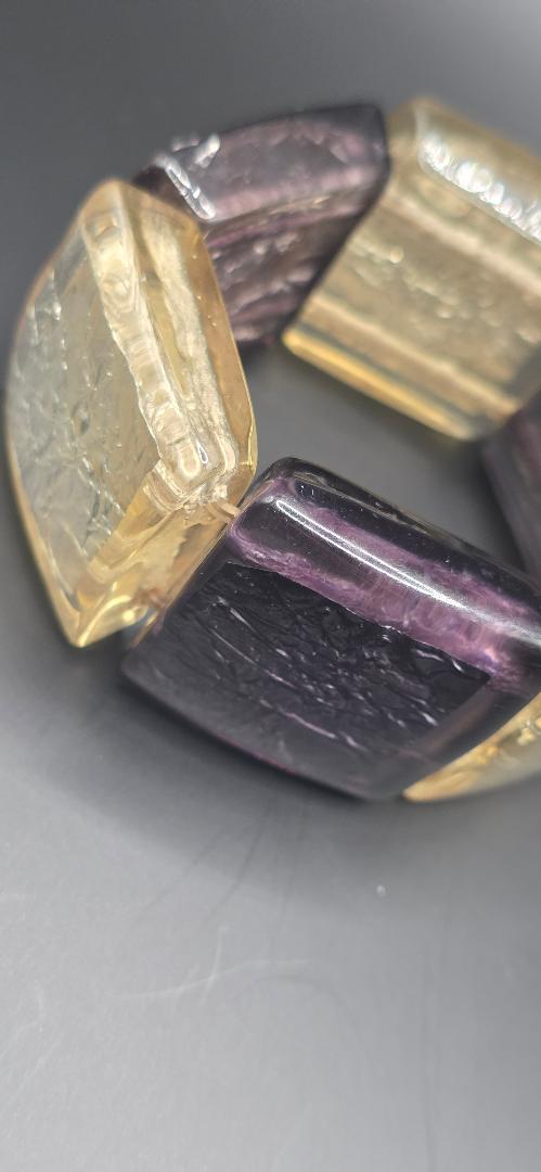 Vintage stretch foil bracelet