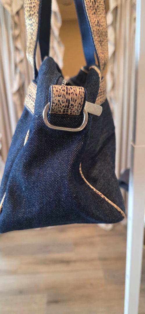 Roberto Cavalli Y2K Denim Shoulder Bag