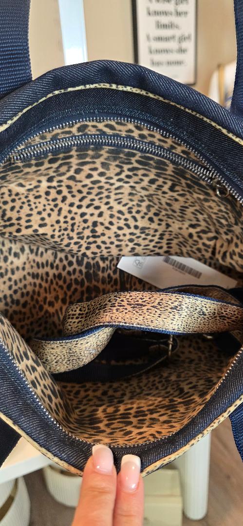 Roberto Cavalli Y2K Denim Shoulder Bag