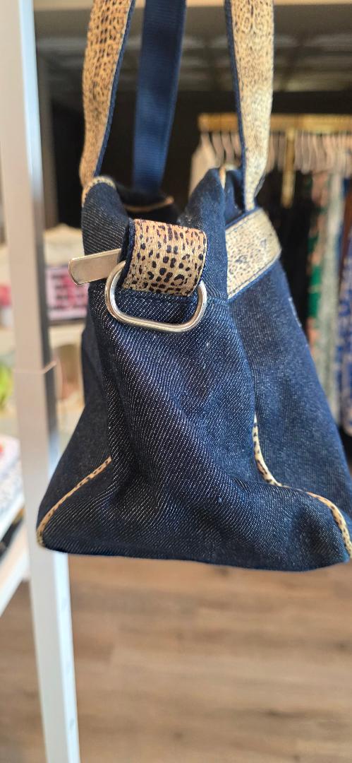 Roberto Cavalli Y2K Denim Shoulder Bag