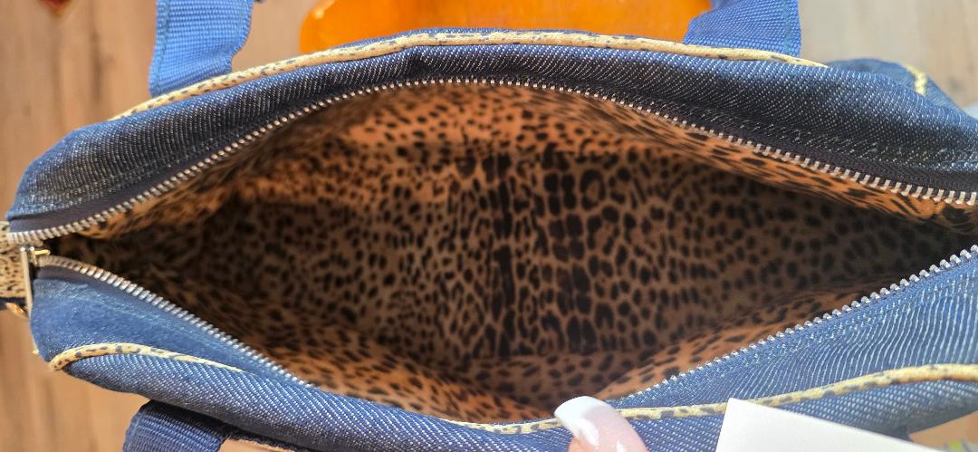 Roberto Cavalli Y2K Denim Shoulder Bag