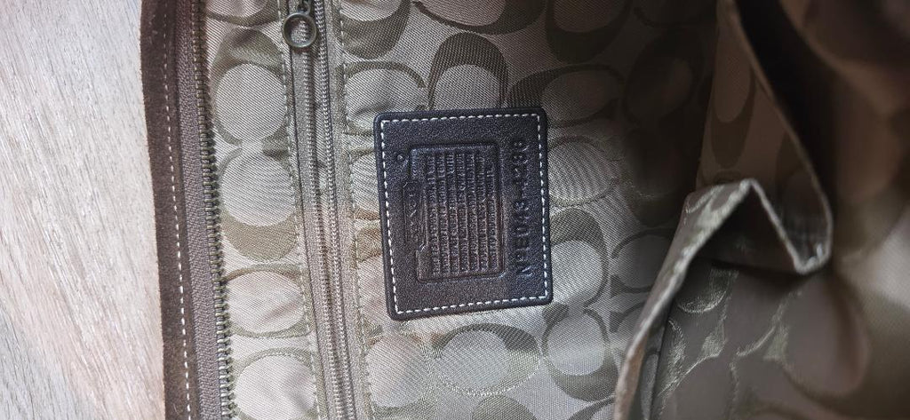 Vintage Y2K-era Coach Ergo / SoHo Suede Crescent Hobo Bag