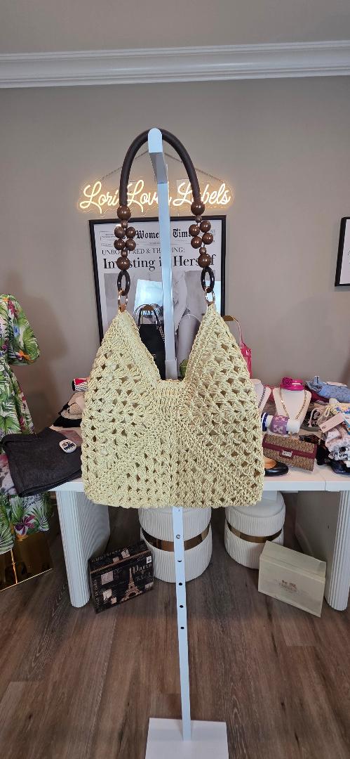 Raffia boho summer bag