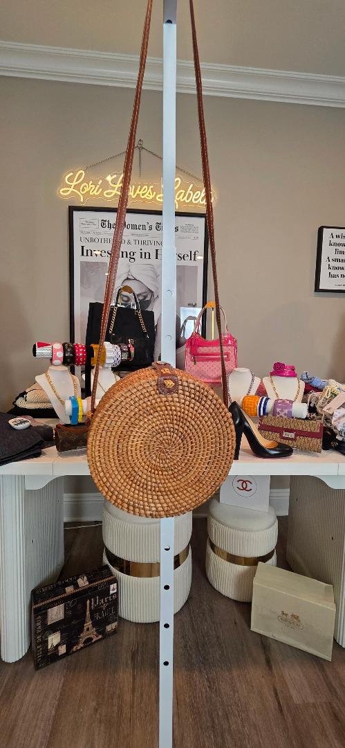 Rattan Round purse