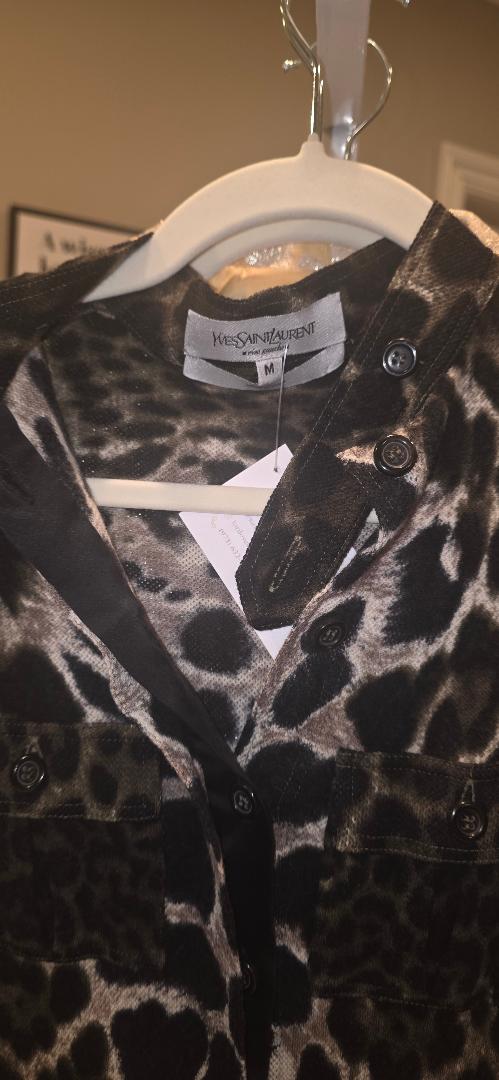 VINTAGE YSL LEOPARD DRESS