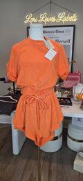 Orange Terry Set