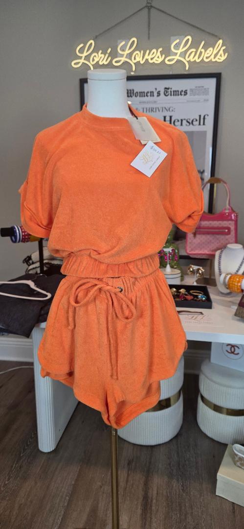 Orange Terry Set