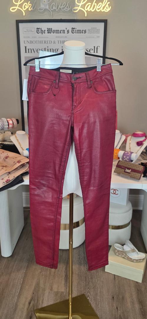 Vintage Burberry coated red  jeans